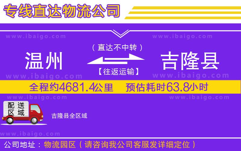 溫州到吉隆縣物流專線